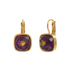 Sale Babylon sleeper earrings - violets Dormeuses