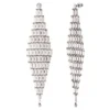 Online Babylon XXL long pierced stud earrings - silver Percées / Tiges