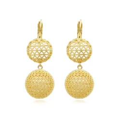 Outlet Betty double sleeper earrings - gold Dormeuses