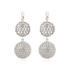Sale Betty double sleeper earrings - silver Dormeuses