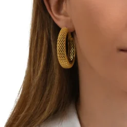 Hot Betty hoop earrings - gold Créoles