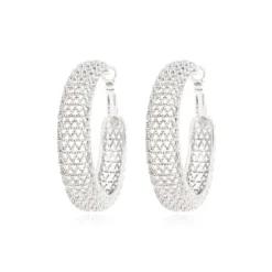 Sale Betty hoop earrings - silver Créoles