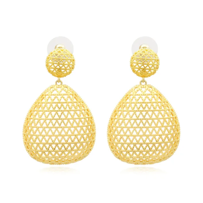 Discount Betty pierced drop earrings - gold Percées / Tiges|Longues / Pendantes