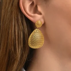 Discount Betty pierced drop earrings - gold Percées / Tiges|Longues / Pendantes