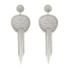 Best Betty pierced stud earrings in metal and chains - silver Percées / Tiges