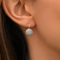 Best Betty small sleeper earrings - silver Dormeuses