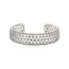 Online Betty Thin Cuff Bracelet - Silver Manchettes