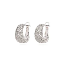 Clearance Betty thin hoop earrings - silver Créoles