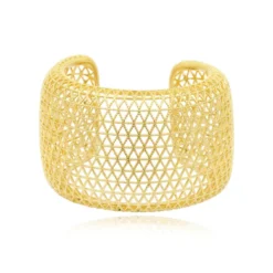 Online Betty wide cuff bracelet - gold Manchettes