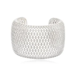 Betty wide cuff bracelet - silver Manchettes