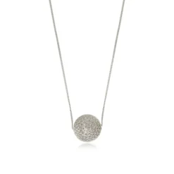 Outlet Betty Wide Pendant Necklace - Silver Pendentifs Et Médailles