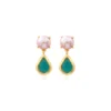 Outlet Byzance pierced stud earrings – blue Percées / Tiges