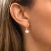 Clearance Byzance sleeper earrings – pearl Dormeuses