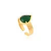 Discount Byzantium adjustable ring – green Bagues Ajustables