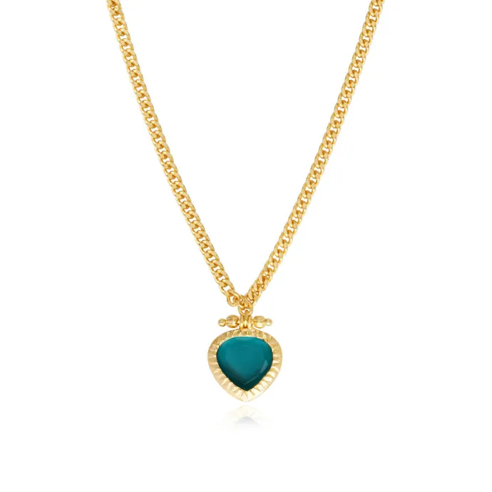 Outlet Byzantium pear pendant necklace – blue Sautoirs & Colliers Longs|Pendentifs Et Médailles
