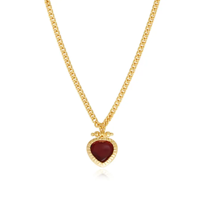 Outlet Byzantium pendant necklace – red Sautoirs & Colliers Longs|Pendentifs Et Médailles