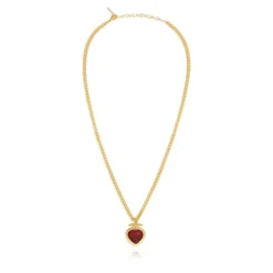 Outlet Byzantium pendant necklace – red Sautoirs & Colliers Longs|Pendentifs Et Médailles