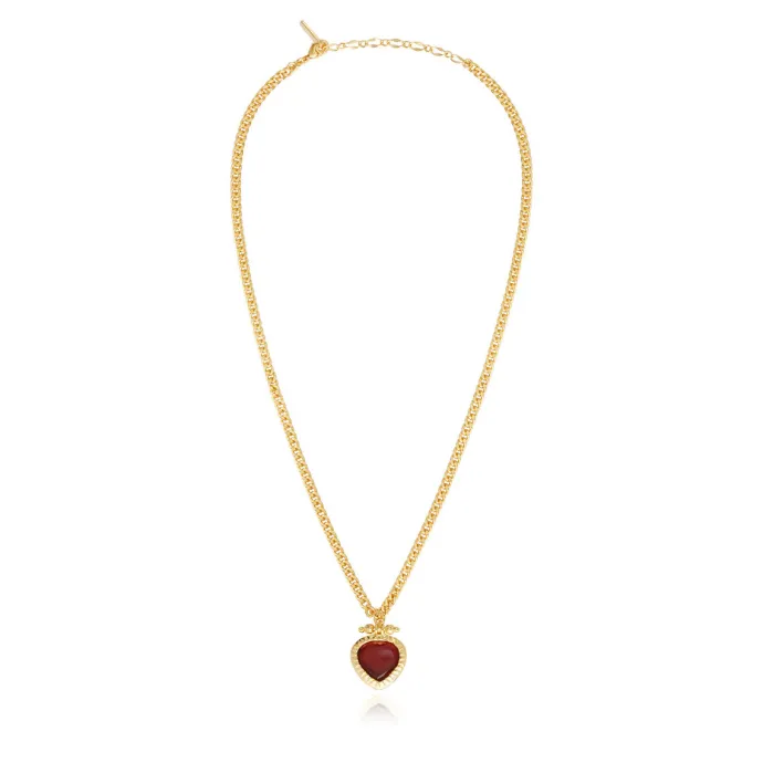 Outlet Byzantium pendant necklace – red Sautoirs & Colliers Longs|Pendentifs Et Médailles