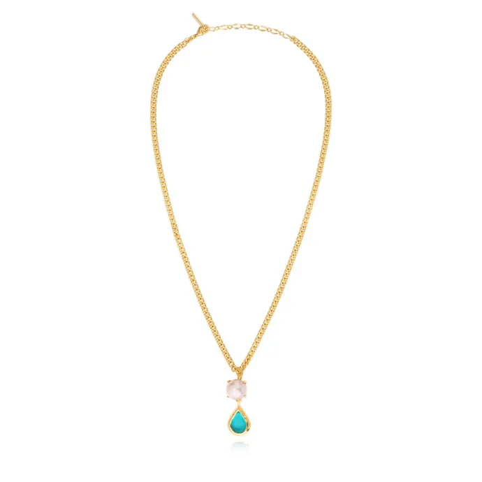Best Byzantium teardrop pendant necklace – blue Sautoirs & Colliers Longs|Pendentifs Et Médailles
