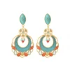 Hot Capraia clip-on earrings - turquoise and orange Clips