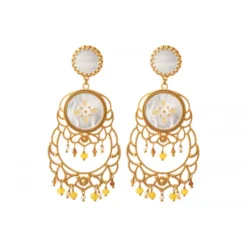New Capraia clip-on earrings - white Clips
