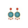 Best Capraia fine stud earrings - turquoise Percées / Tiges