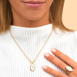 Discount Capraia mid-length necklace - white Colliers Mi-longs