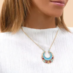 Hot Capraia pendant necklace - turquoise Pendentifs Et Médailles