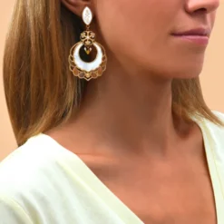 Hot Capraia pierced stud earrings - white Percées / Tiges