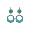 Sale Capraia sleeper earrings - turquoise Dormeuses