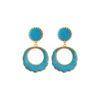 Online Capraia thin clip-on earrings - turquoise Clips