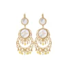 Clearance Capraia wide sleeper earrings - white Dormeuses