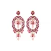 New Chiara baroque pierced stud earrings - fuchsia pink Percées / Tiges