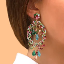 Hot Chiara graphic stud earrings - multicoloured Percées / Tiges