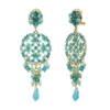 Hot Chiara long stud earrings for pierced ears - turquoise Percées / Tiges
