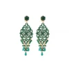 Best Chiara long stud earrings for pierced ears - green Percées / Tiges
