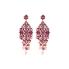 Discount Chiara pierced drop stud earrings - fuchsia pink Percées / Tiges|Longues / Pendantes