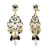 New Chiara pierced sleeper stud earrings - black and white Percées / Tiges