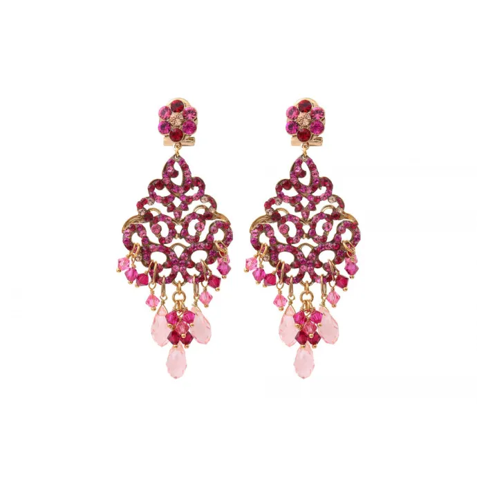 Outlet Chiara pierced stud earrings - fuchsia pink Percées / Tiges