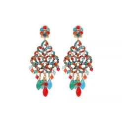 Chiara pierced stud earrings - red Percées / Tiges
