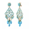 Discount Chiara pierced stud earrings - turquoise Percées / Tiges