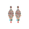 Sale Chiara pierced stud earrings - red and blue Percées / Tiges