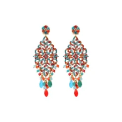 Sale Chiara pierced stud earrings - red and blue Percées / Tiges