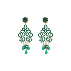 Clearance Chiara pierced stud earrings - green Percées / Tiges