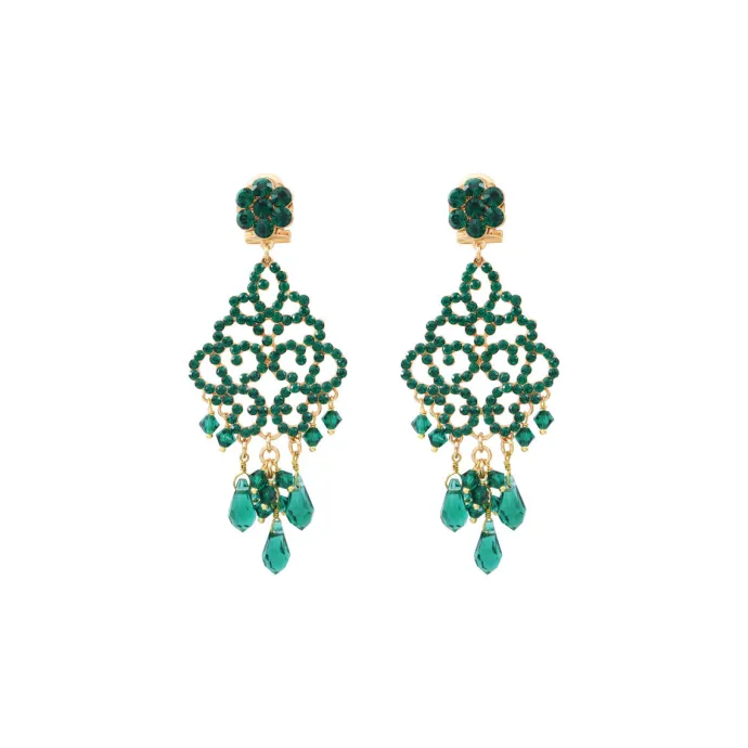 Clearance Chiara pierced stud earrings - green Percées / Tiges