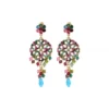 Online Chiara round stud earrings - multicoloured Percées / Tiges
