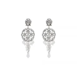 Sale Chiara round stud earrings - silver Percées / Tiges