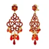 Sale Chiara Solar Pierced Stud Earrings - Red Percées / Tiges