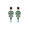 Sale Chiara thin stud earrings - green Percées / Tiges
