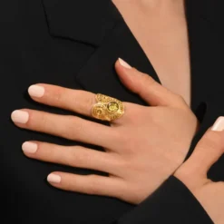 Circus adjustable ring - gold Bagues Ajustables